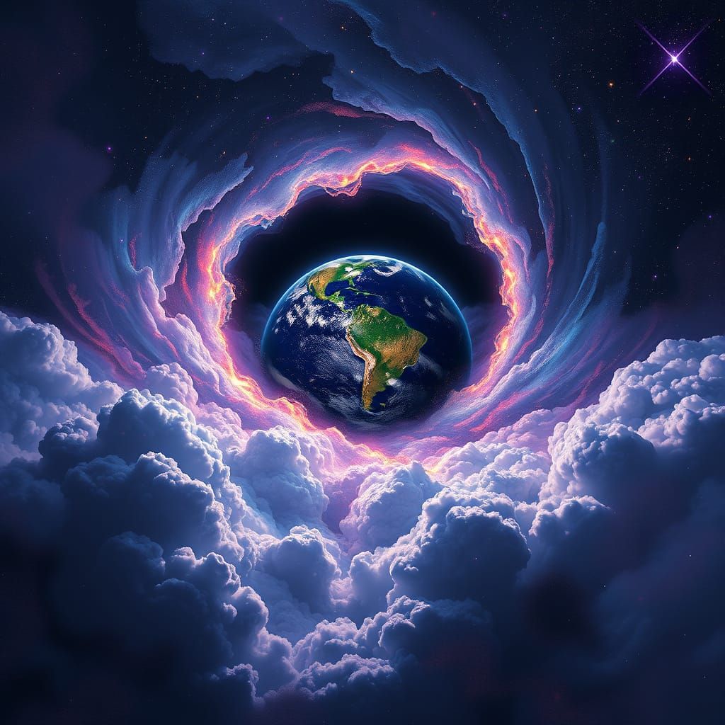 Earth Disappears into a Cosmic Black Hole