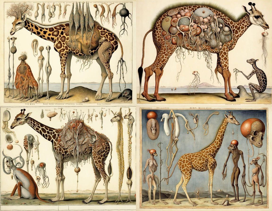 Surreal Ethiopian Landscape with Mysterious Anatomy