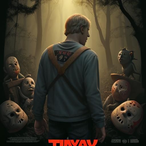 Friday the 13th: A Pixar-Style Movie Poster