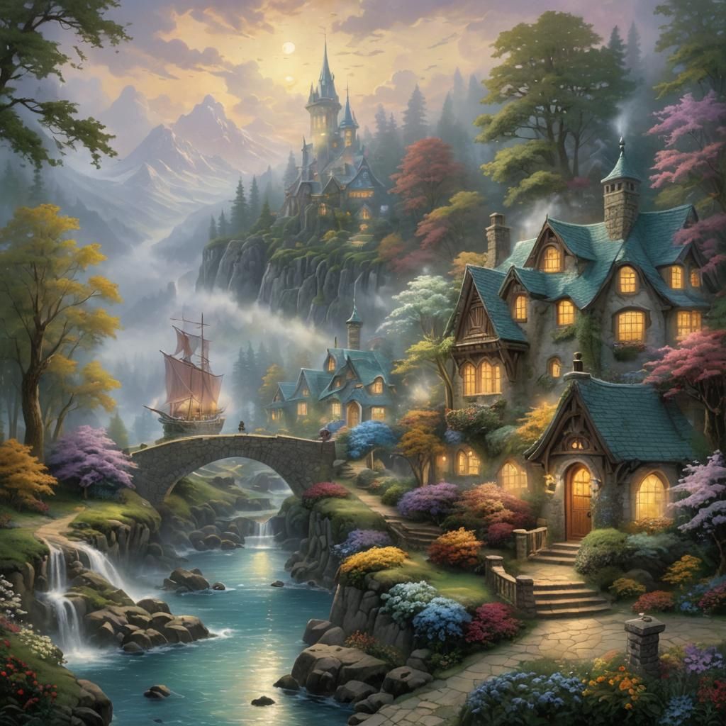 Ethereal Fantasy Wise Owl in Hyperdetail