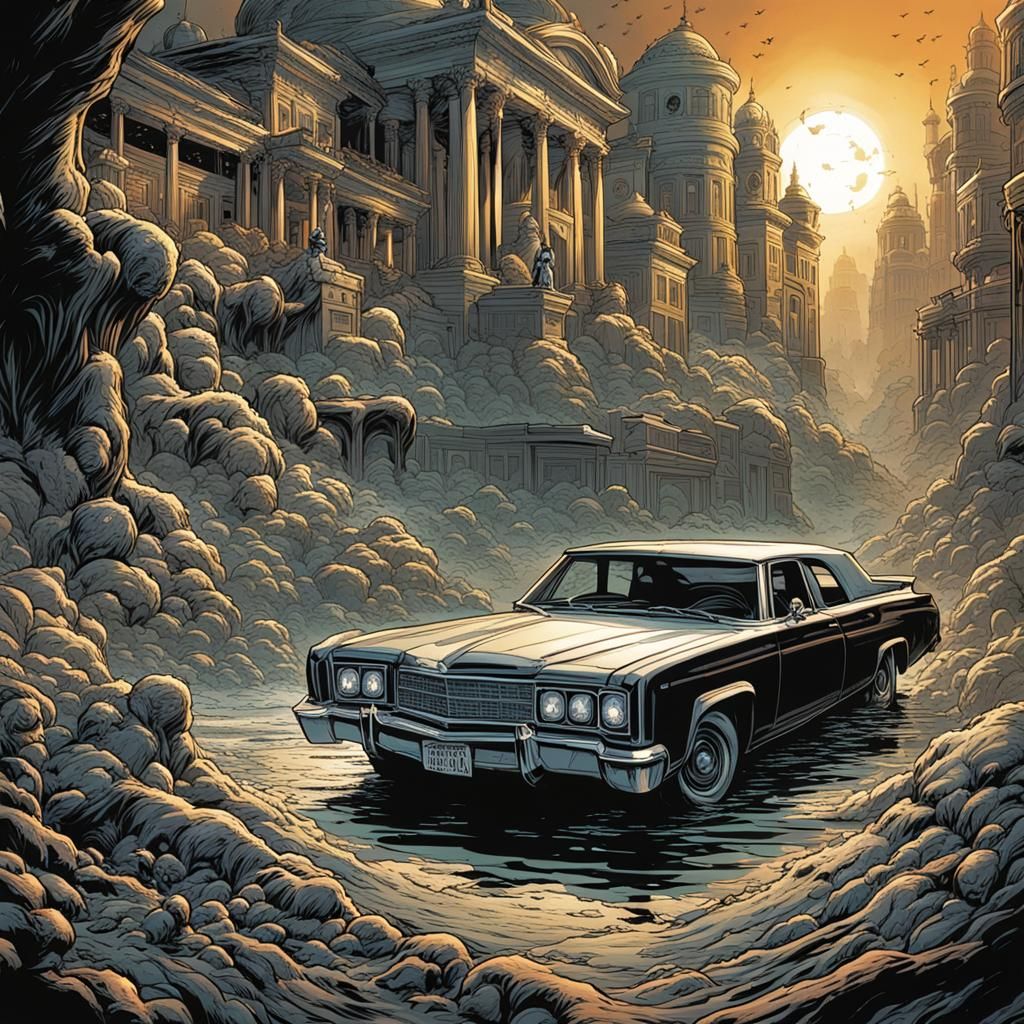 Comic Book Art of Being Lost in Time