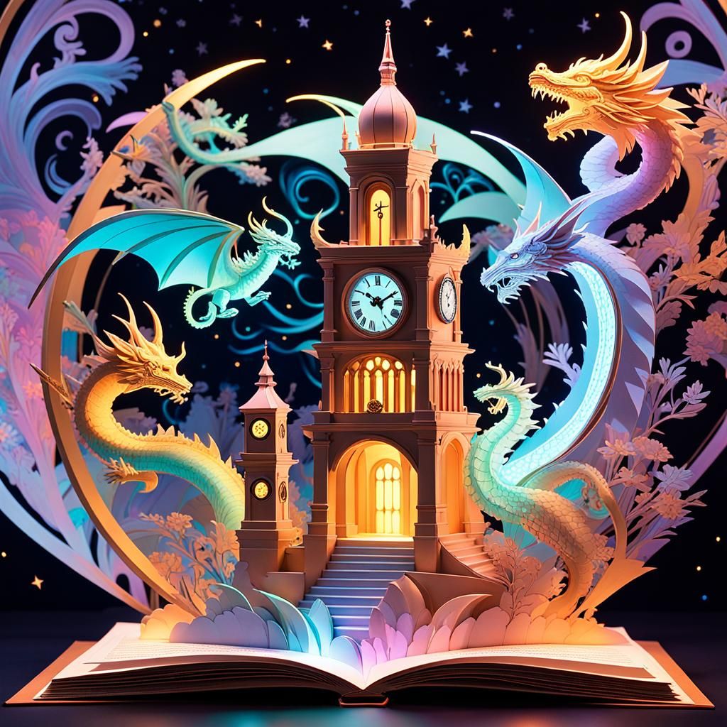 Time Traveler in Ethereal Impressionism Style