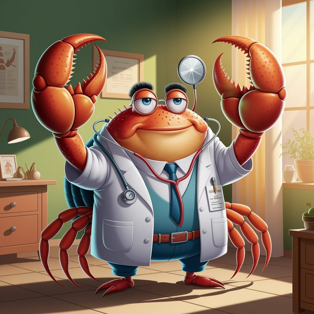 Crustacean Doctor Examines Patients with Compassion in Cozy ...
