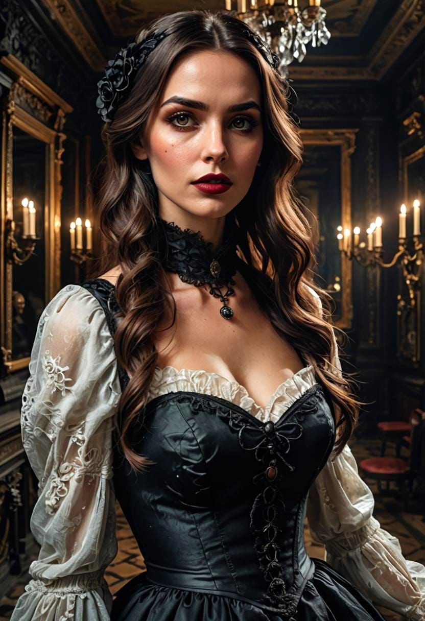 Modern Woman in Haunted Victorian Mansion