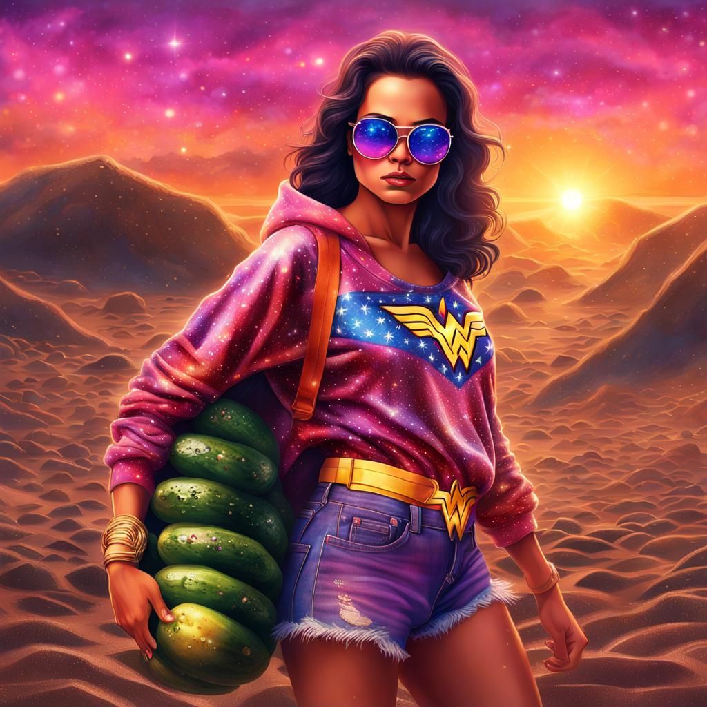 Wonder Woman's Spa Day: Sunset and Sparkles