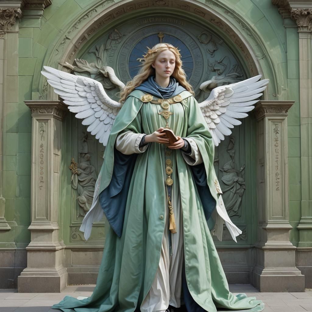 Guardian Angel Leuviah with White Wings