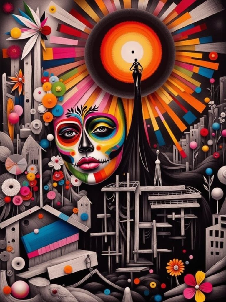 <lora:DDM Calavera 2:1.0> <lora:Crayon Doodles 2:1.0> <lora:...