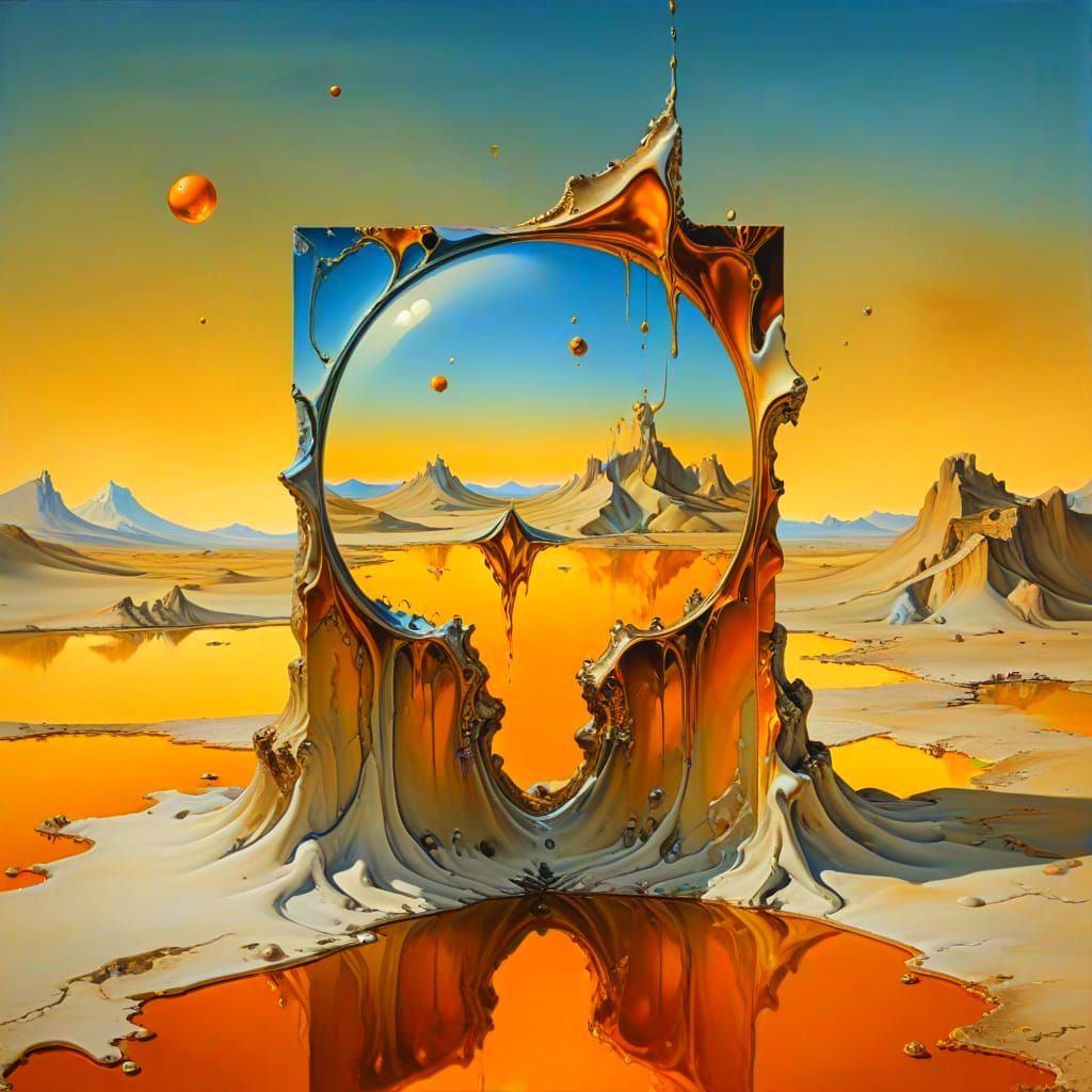 Ethereal Landscape in Whimsical Watercolor Style