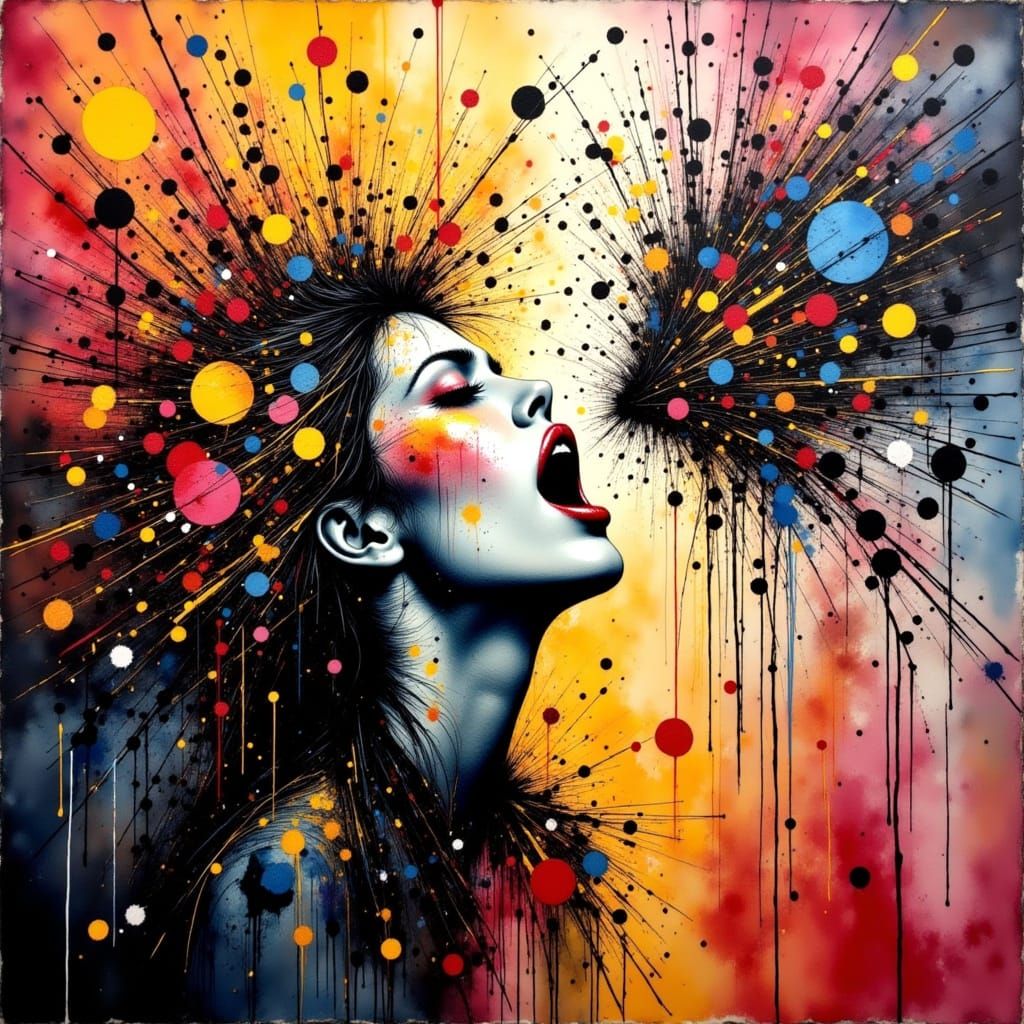 Primal Scream Therapy: Impasto Painting of Cathartic Release