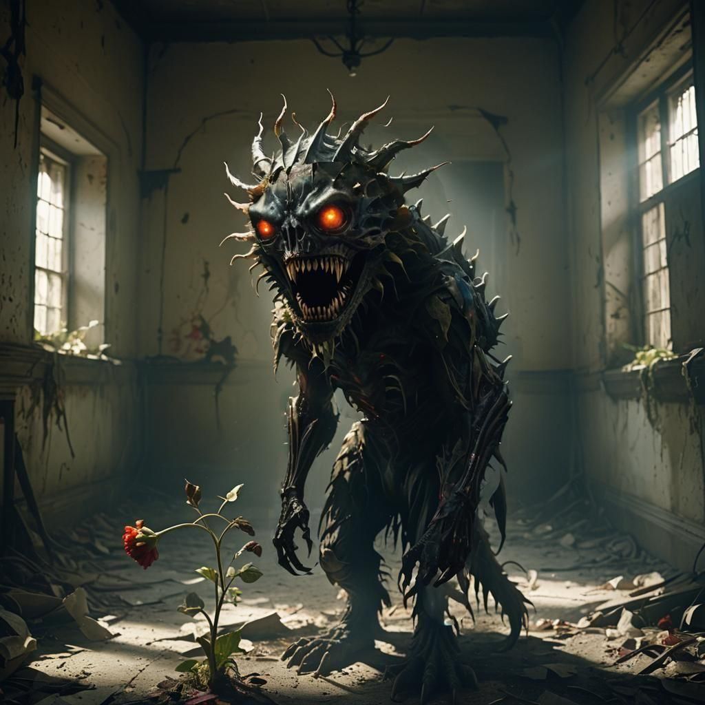 Frighteningly Sweet Fictional Beast in a Nightmare