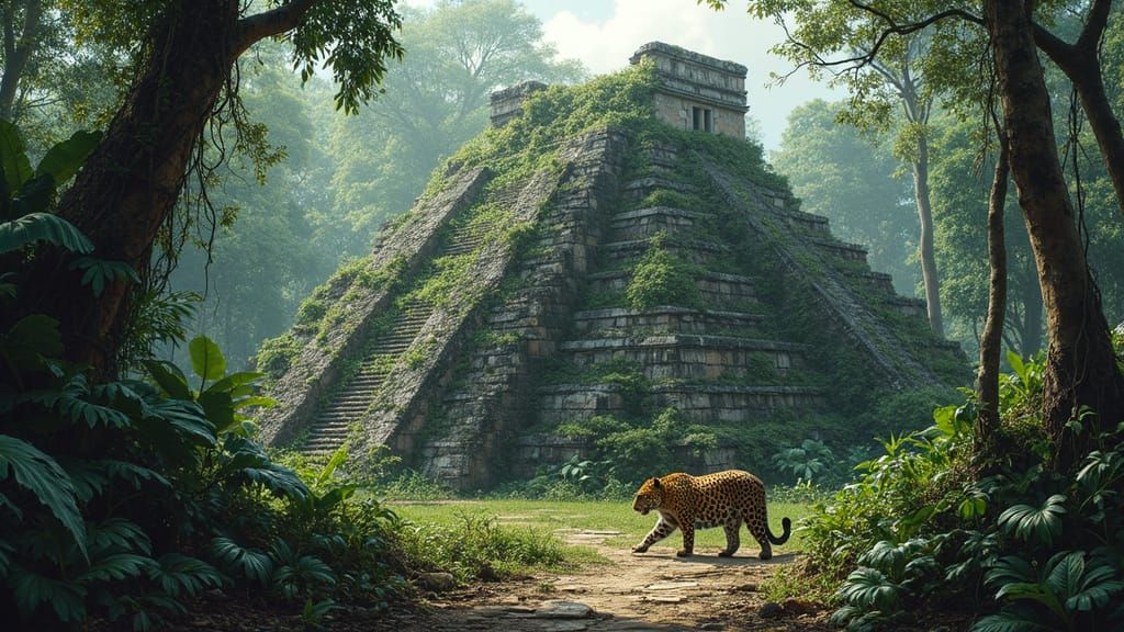 Ancient Pyramid Temple Reclaimed by the Jungle