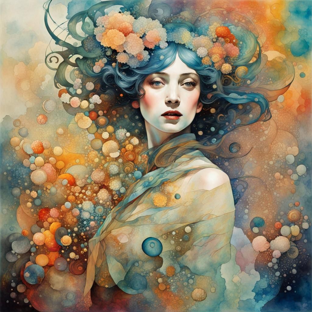 Armored Moose-Centaur in Fireweed Field, Digital Art