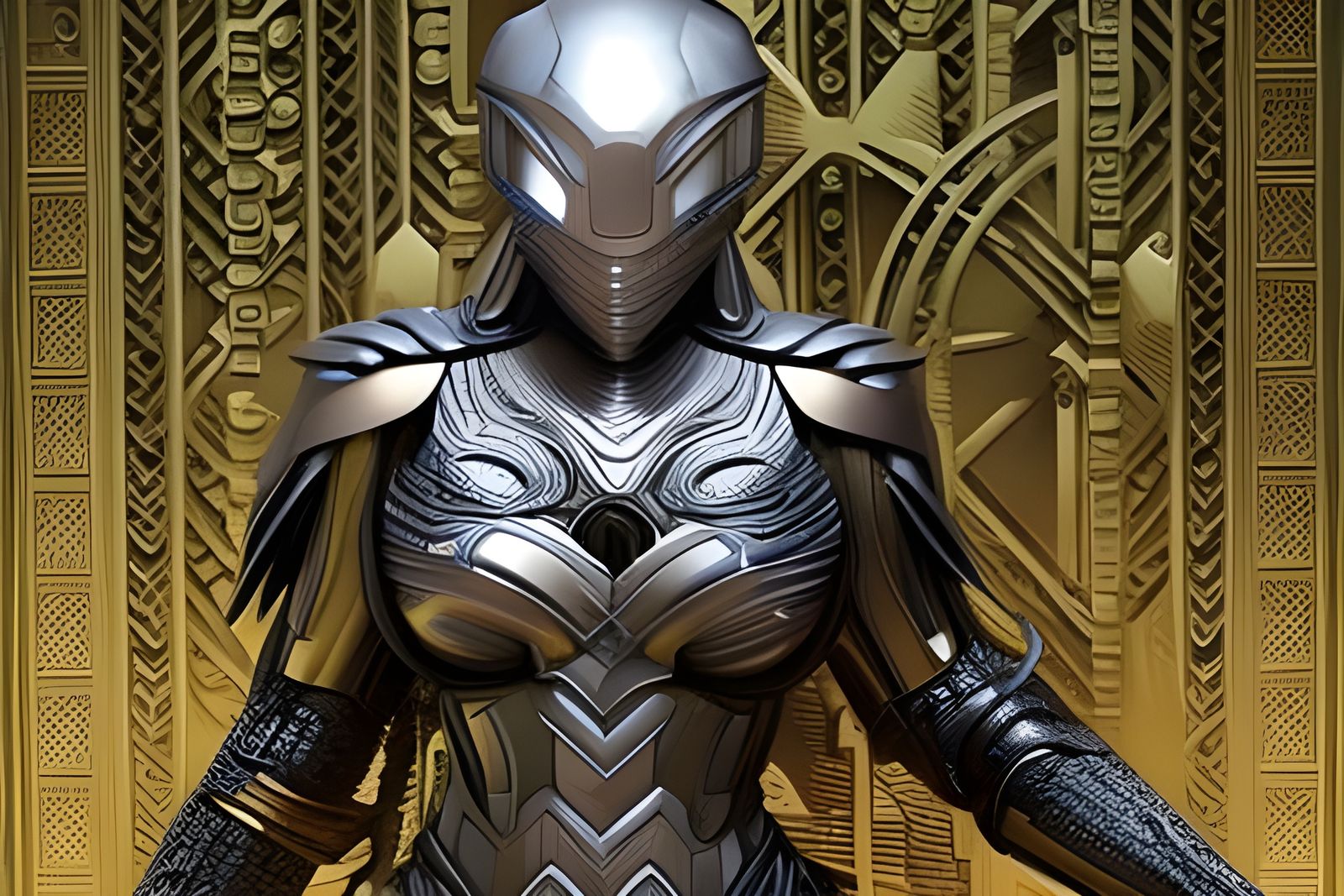 Evil Steampunk Cyborg in Detailed Digital Art