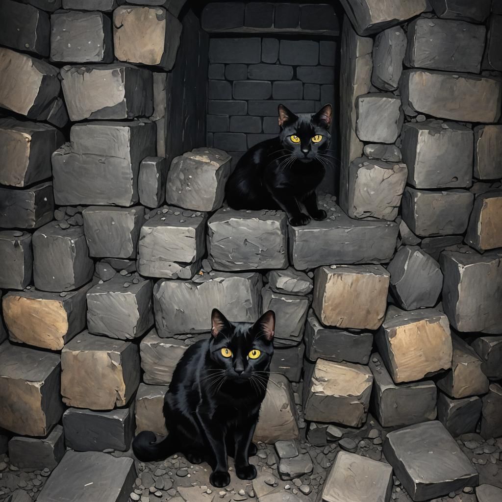 Black Cat Midnight Coal Cellar Image