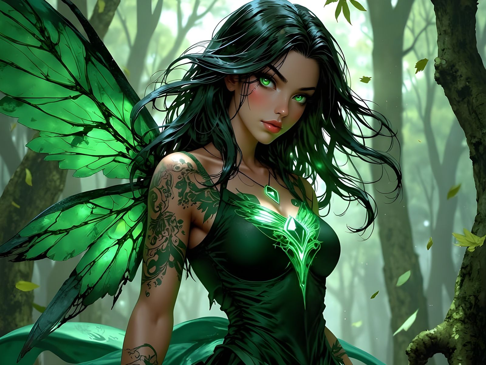 Faerie Queen Portrait in a Tempest