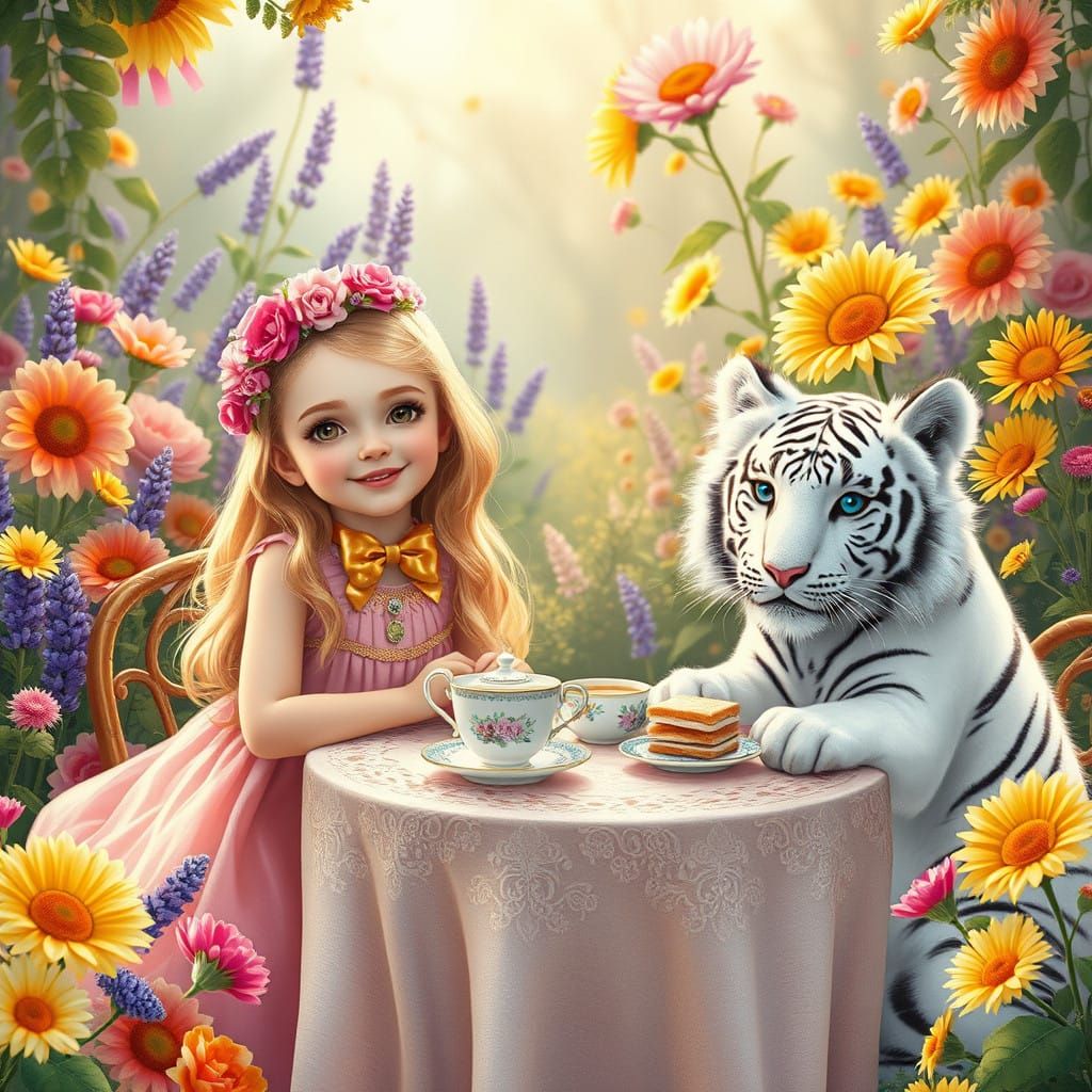 Whimsical Floral Fantasy Tea Party