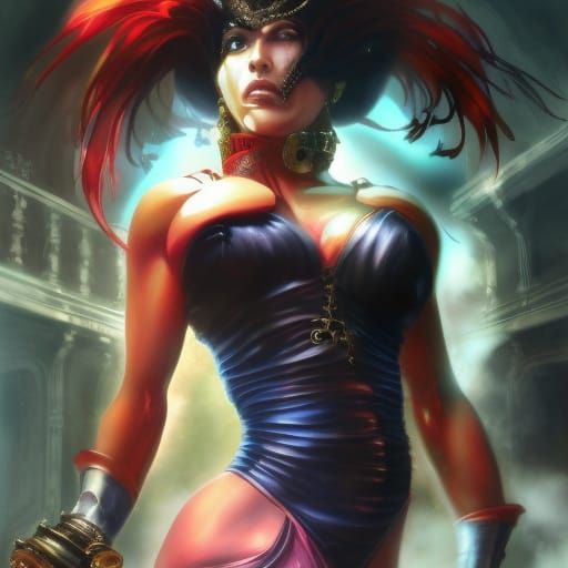 Lady Gaga as Fighting Game Character in Back Alley