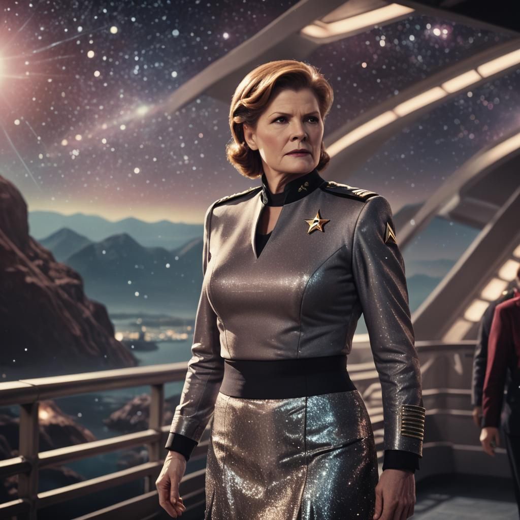 Captain Janeway Official Portrait in Star Trek Universe