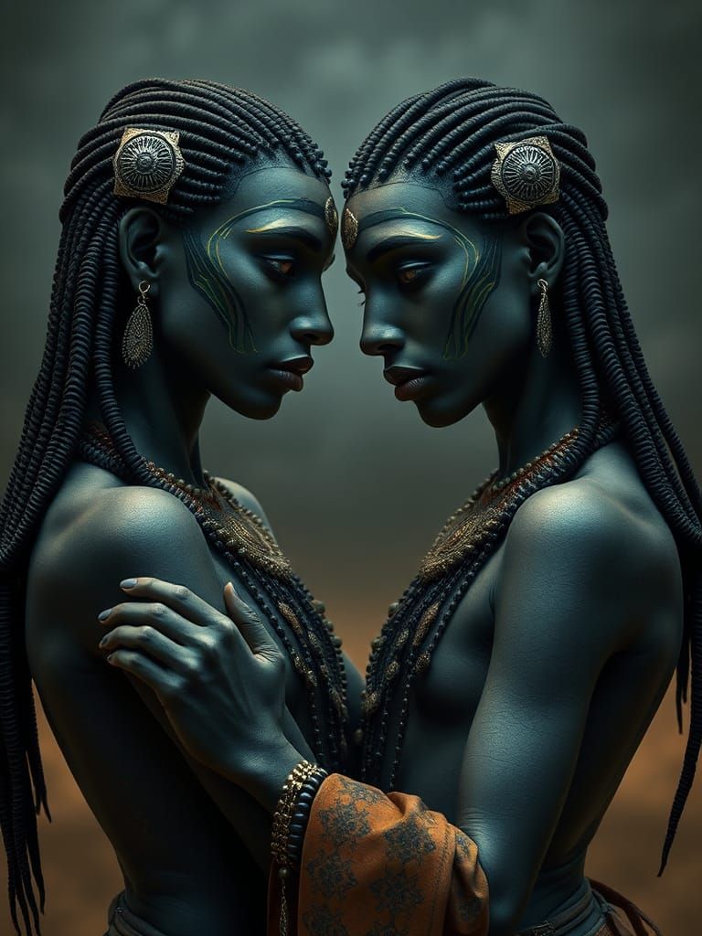 Surreal Androgynes Dance in Dreamscape