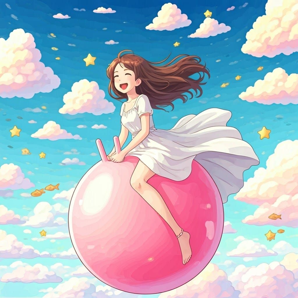 Haru Yoshioka on Hopper Ball in Dreamlike Sky