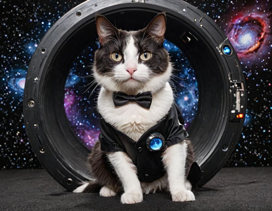Biometric Space Cat Reappearing from Black Hole