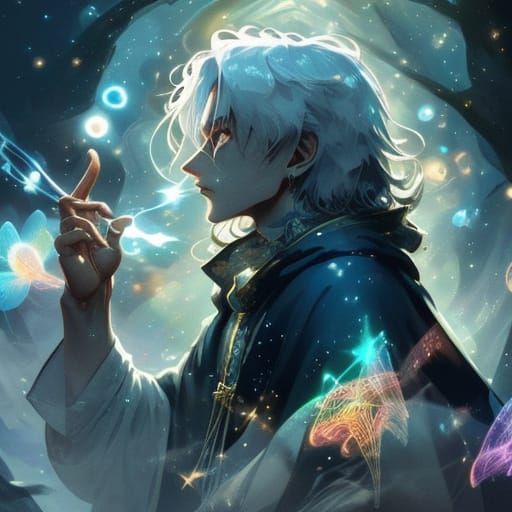 Wizard Teaches Magic Songs in Enchanted Forest