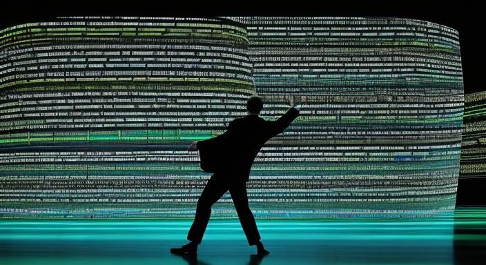 Dancing Musical Notation in Minimalist Style