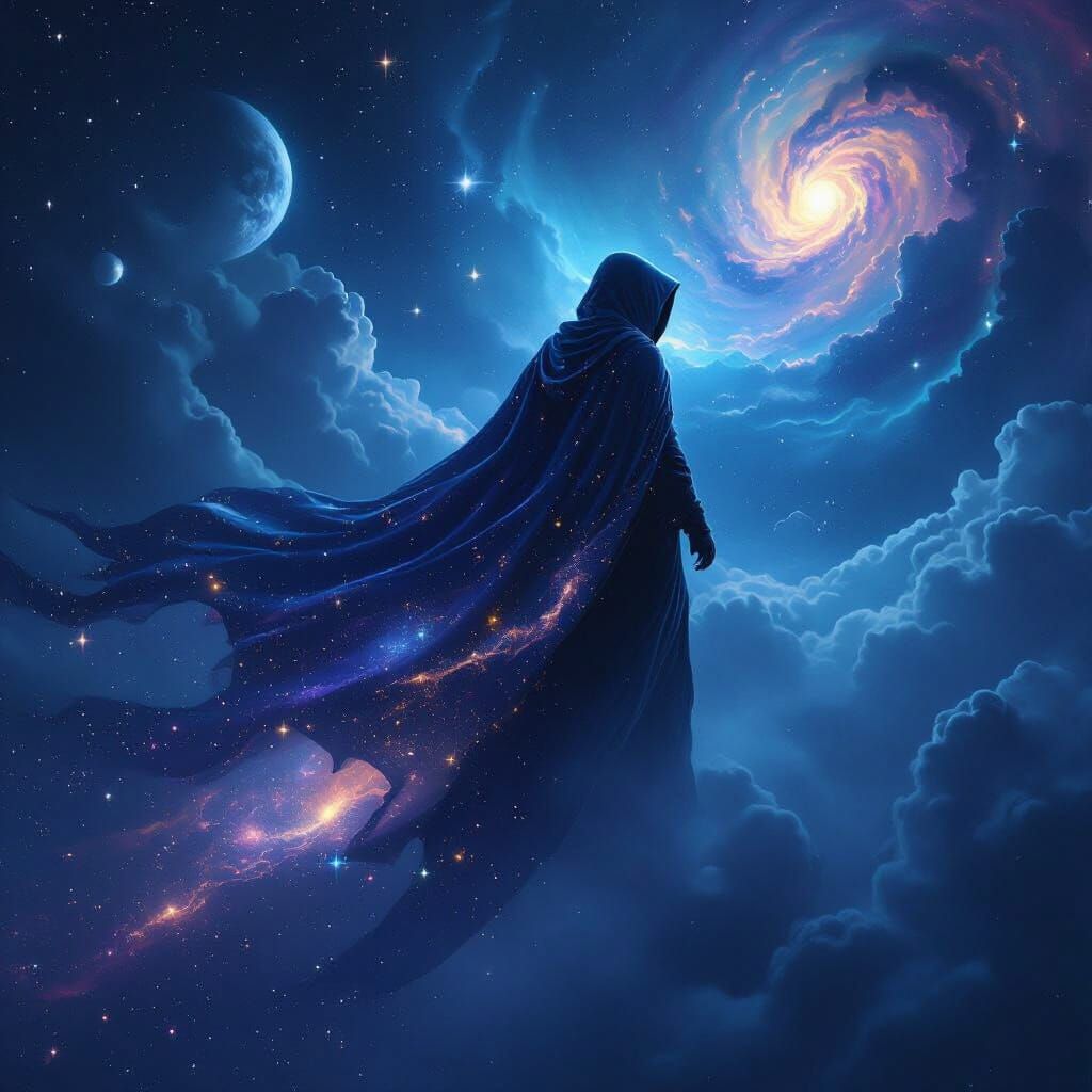 Cosmic Traveller Soars Through Dreamlike Galaxy