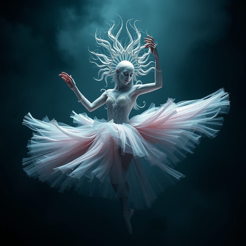 Gothic Ballerina in Splendid Darkness