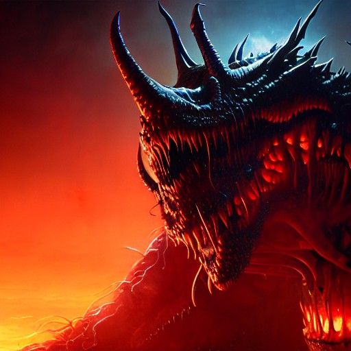 Typhon, Sinister Father of Monsters: Digital Art