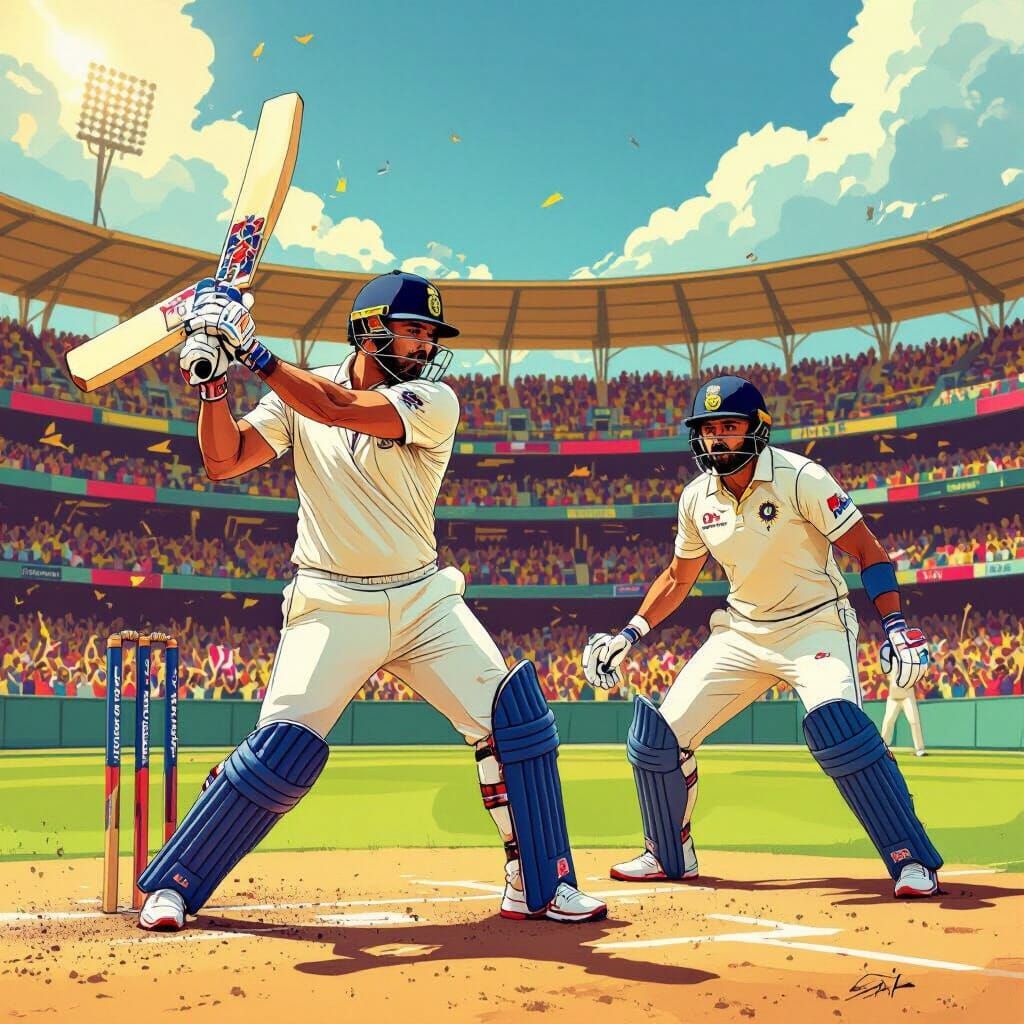 Cricket Stars Clash MS Dhoni Swings at Virat Kohli