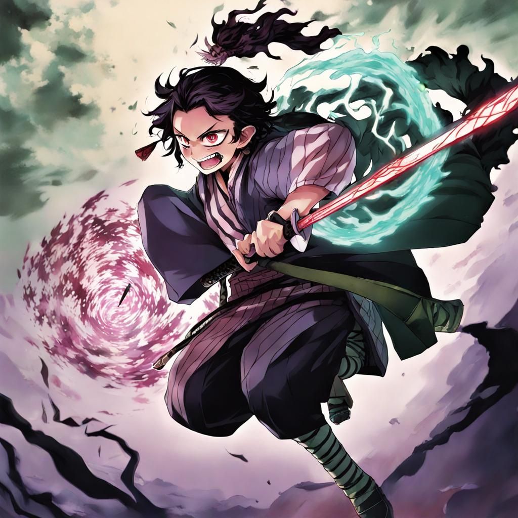 Anime Style Demon Slayer Scene
