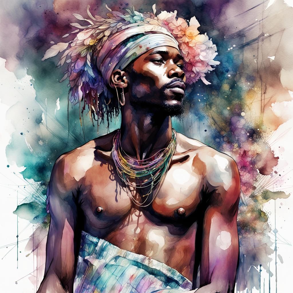 African Man Illustration