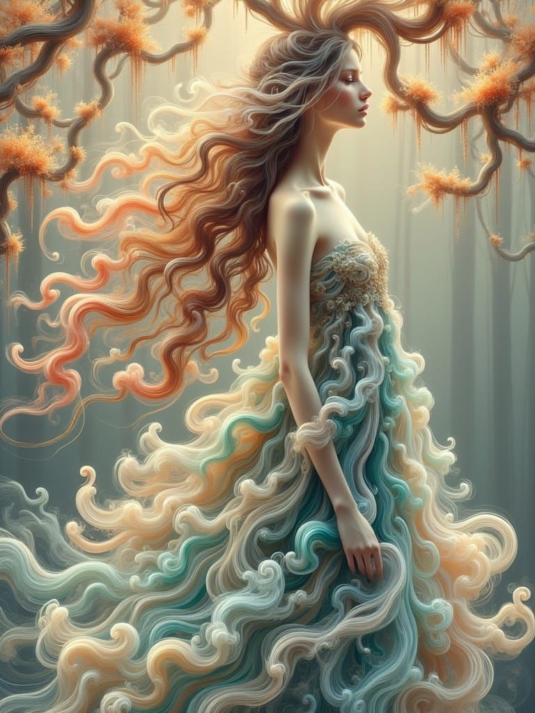 autumn girl ethereal