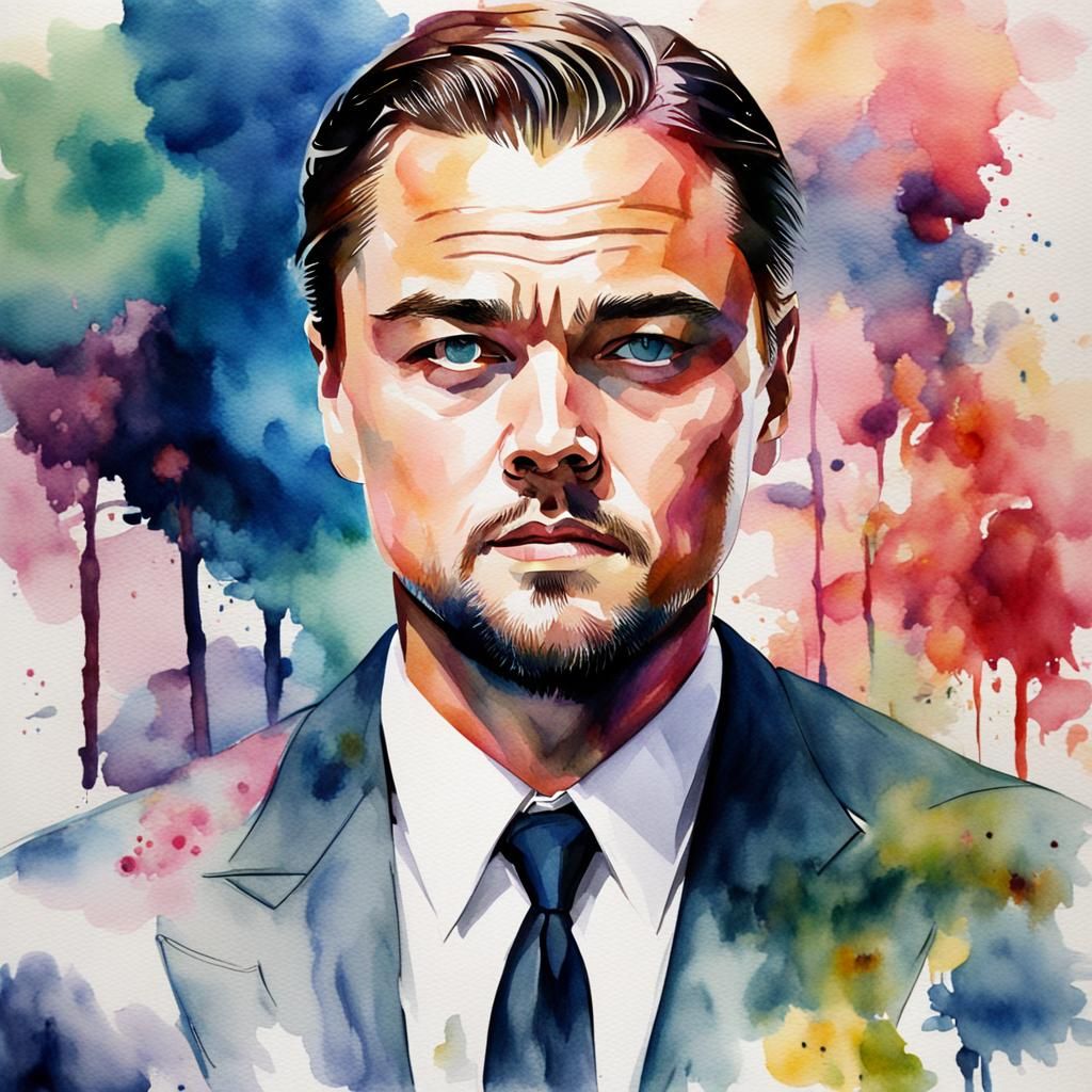 Leonardo DiCaprio in Watercolors