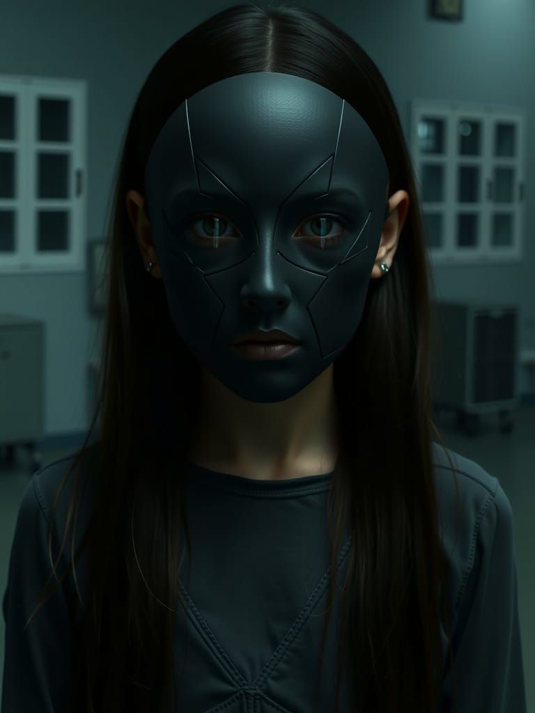 Raven Noir in Dark Futuristic Style