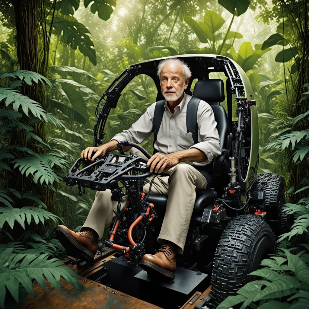 Inventor Navigating Forest in Robotic Vehicle