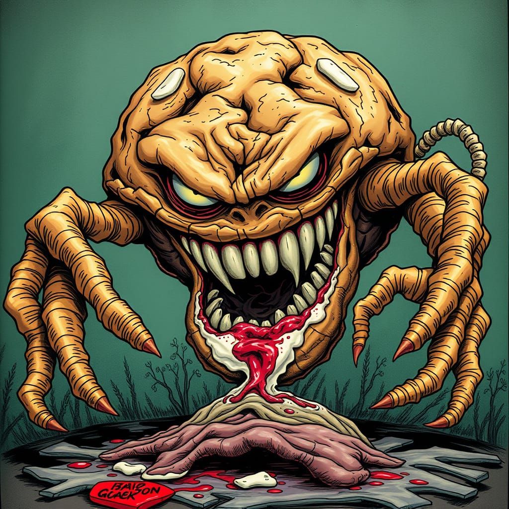 Grotesque Cookie Horror in Surreal, Nightmarish Style