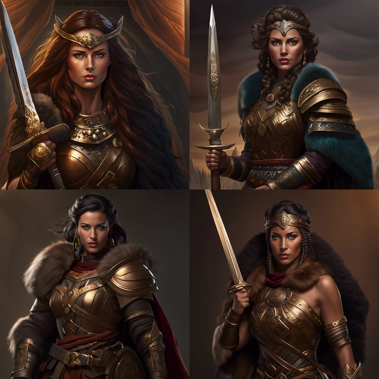 Bronze Age Welsh Warrior Woman Portrait