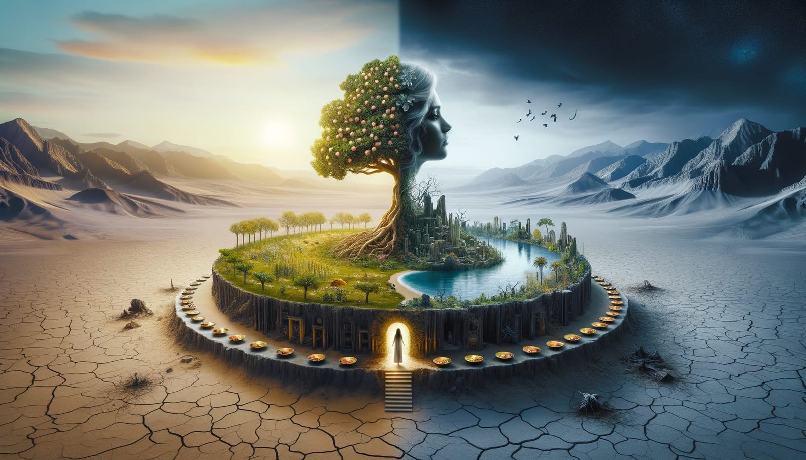 Dystopian Eden: Eve's Transformation Amidst Symbolic Island