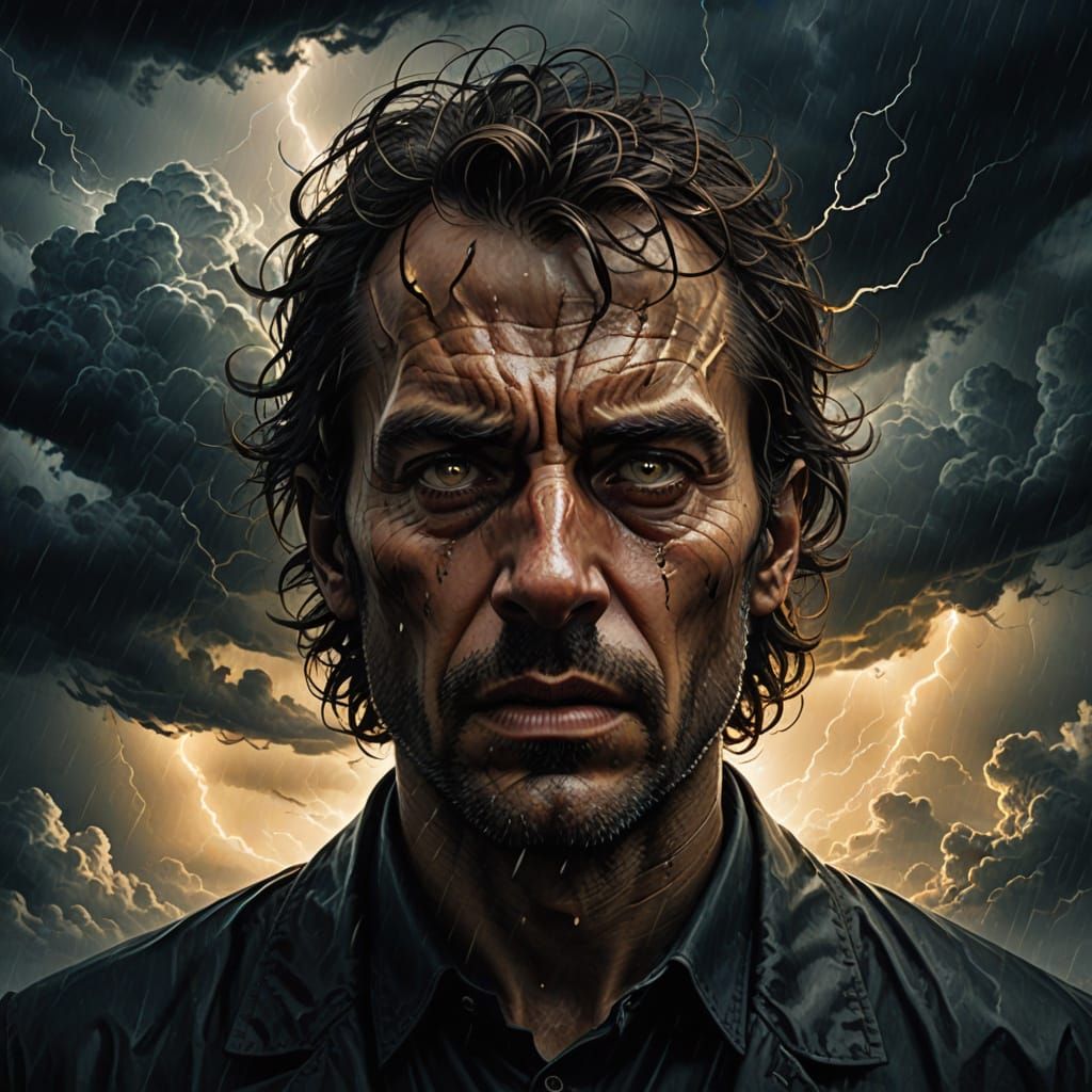 Tormented Soul Confronts the Dark Storm