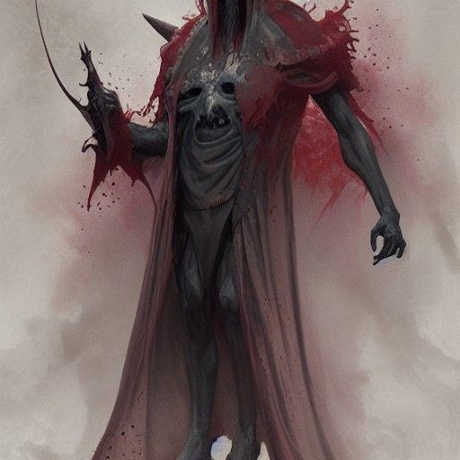 Sinister Pope of Hell in Dark Fantasy Style