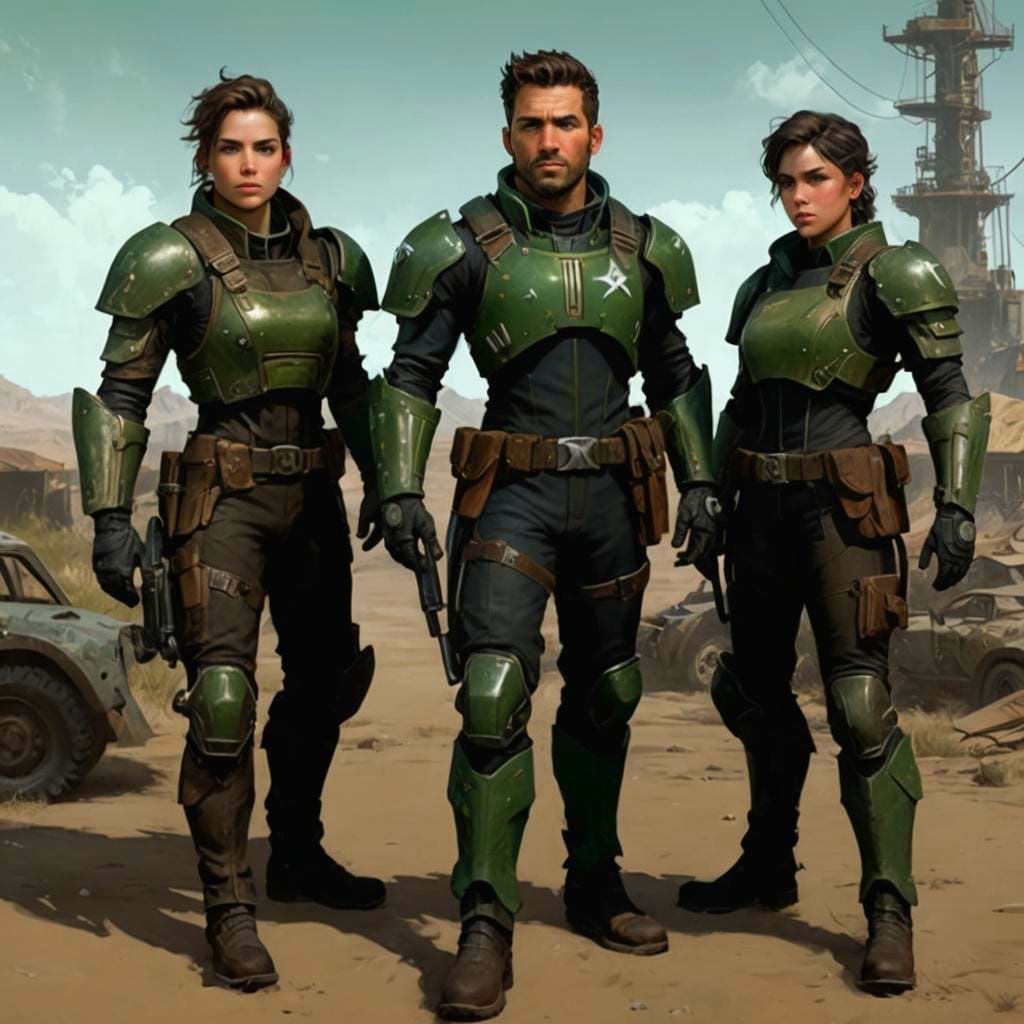 Reilly's Rangers in Green Armour Concept Art