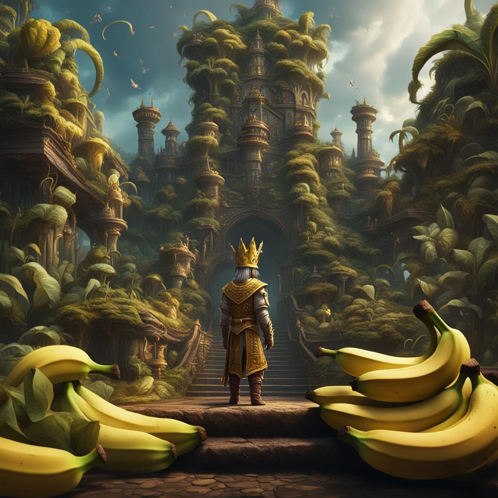 Fantastical Banana King Concept Art