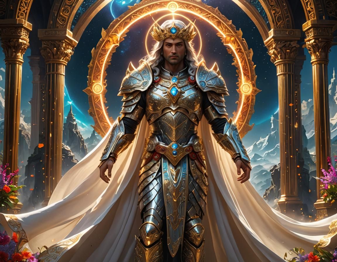 Divine Servant Purifying World with Sacred Light