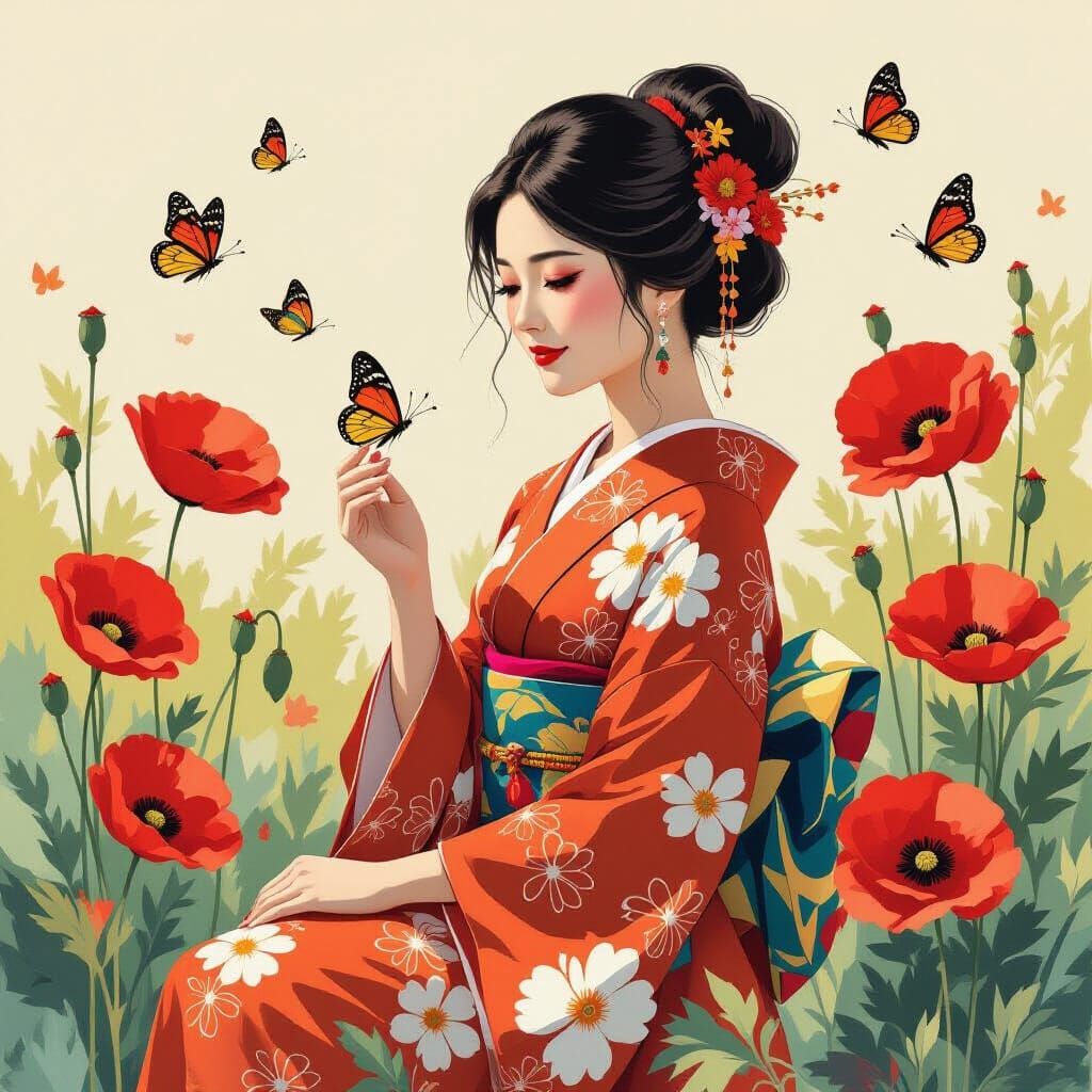 Courting Butterflies: Japanese Beauty on a Summer Afternoon