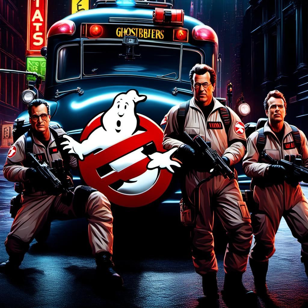 Cinematic Ghostbusters Digital Painting in Unreal Engine 5