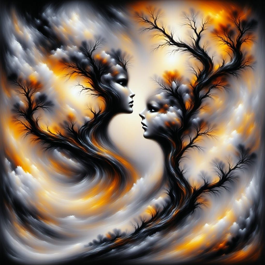 Surreal Vision of a Woman in Whimsical Steampunk Style