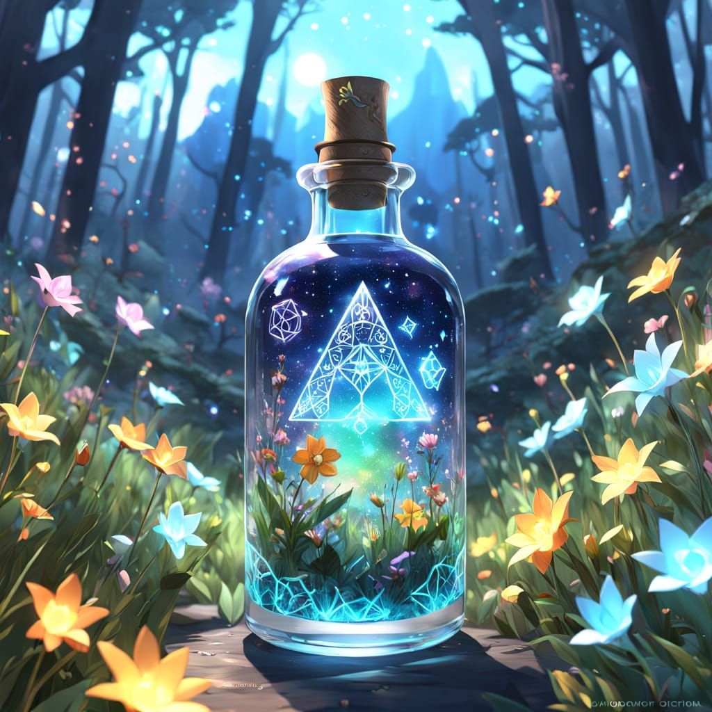 Enchanted Beauty Elixir in Radiant Rainbow Glass