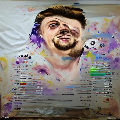 xQc Twitch Chat Meme in Detailed Painting